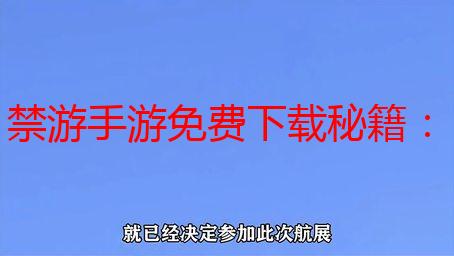 禁游手游免费下载秘籍：老司机私藏宝藏网站大公开